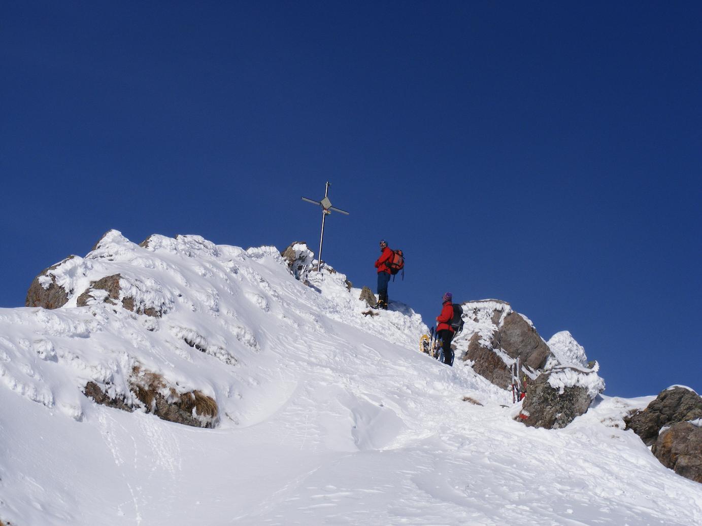 Con le ciaspole sul Piz Tri